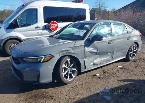 2025 Honda Civic Hybrid Sport/Sport Touring z USA, uszkodzony, nr VIN 2HGFE4F88SH339430